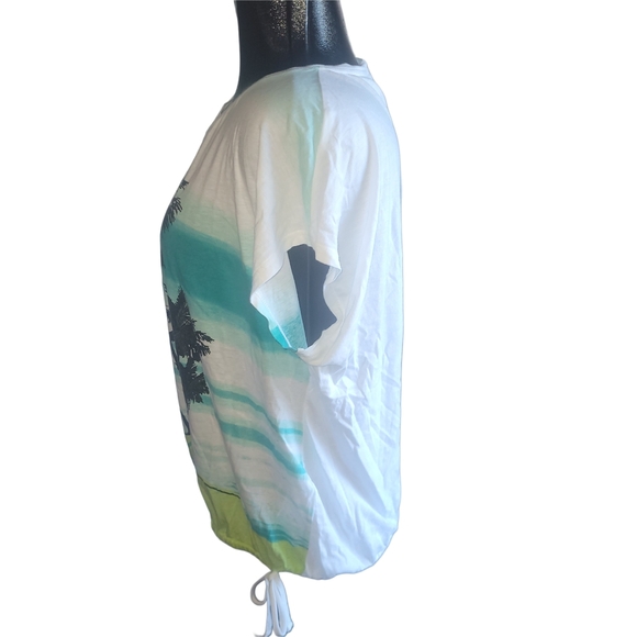 Chico's Tropical Palm Tree Graphic Tee - Picture 3 of 4